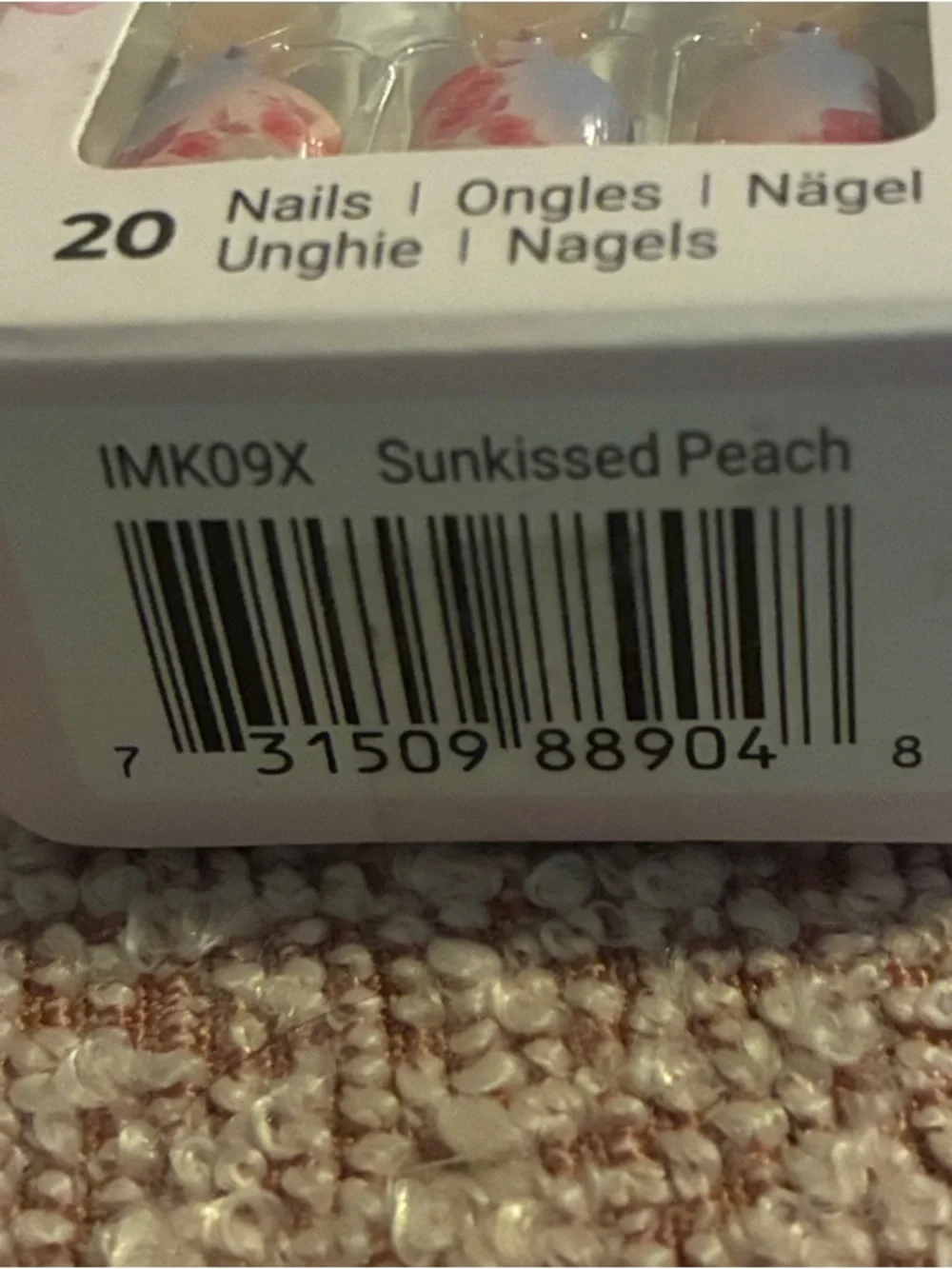 imPRESS MINI Peach & Lilac Floral Press-On Manicure